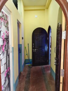 Hallway inside old age home